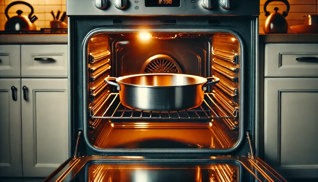 Is it safe to put aluminum pans in the oven